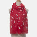 Fringe Snowman Polyester Scarf — Livostyle