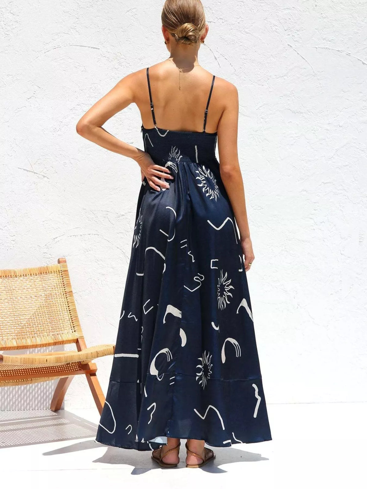 Printed Spaghetti Strap Maxi Dress – photo 2