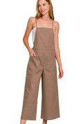 Woven Spaghetti Strap Overalls — Livostyle