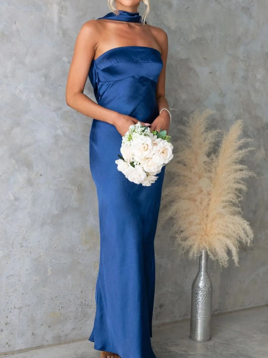Satin Tube Maxi Dress – photo 2