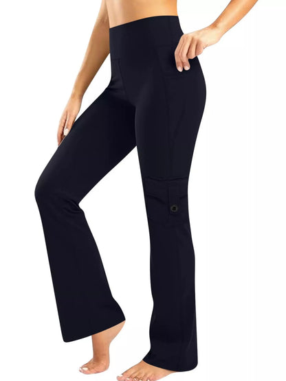 High-Waisted Yoga Pants with Pockets — Livostyle