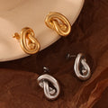 Titanium Steel Knot Stud Earrings — Livostyle