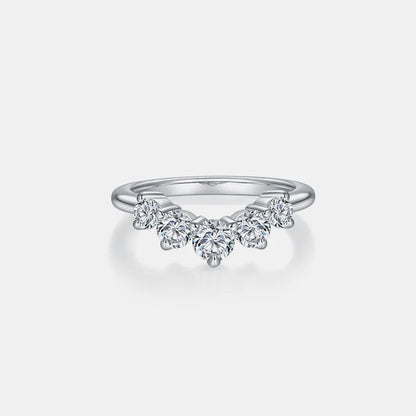 Inlaid Moissanite 925 Sterling Silver Ring — Livostyle