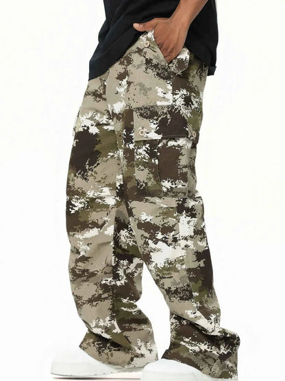 Men's Camouflage Cargo Wide Leg Pants — Livostyle