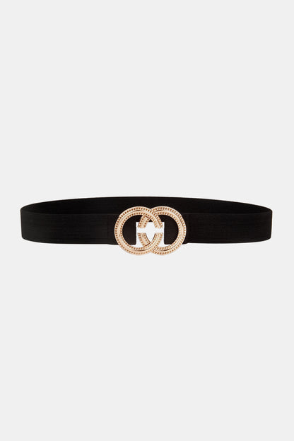 Double Hoop Buckle Elastic Belt — Livostyle