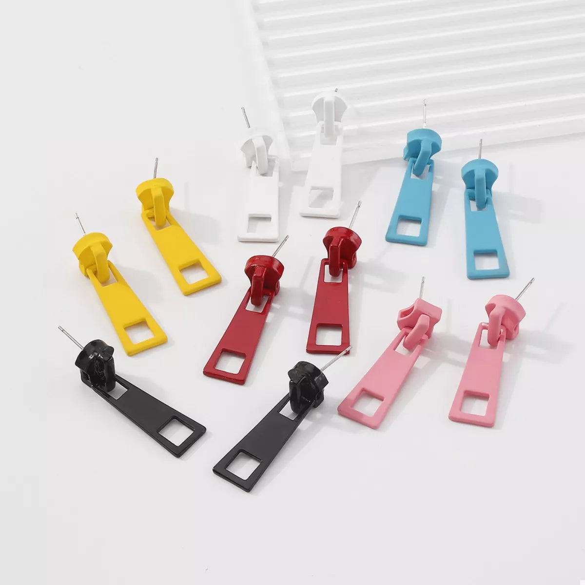 Colorful Zipper Drop Earrings — Livostyle