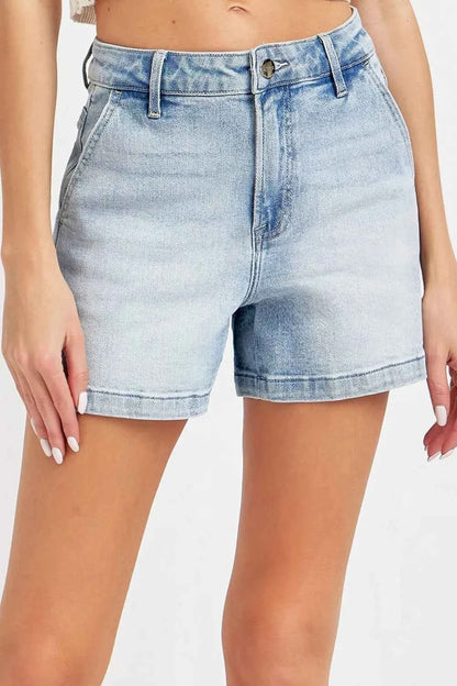 High Rise Denim Shorts — Livostyle