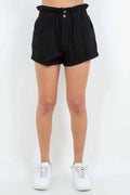 High Waist Paper Bag Shorts — Livostyle