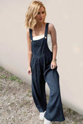 Oh Plaid Wide Leg Overalls with Pockets — Livostyle
