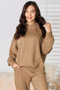 Drop-shoulder drawstring long-sleeve hoodie — Livostyle