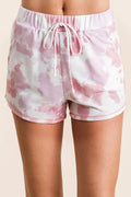 Tie Dye Print Terry Shorts With Side Pockets — Livostyle