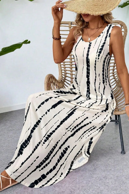 Scoop Neck Sleeveless Dress with Pockets – photo 4