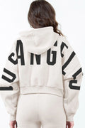 Urban Chic Letter Graphic Cropped Hoodie — Livostyle