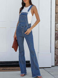 Raw Hem Denim Overall — Livostyle