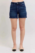High Waist Back Flap Pocket Denim Shorts — Livostyle