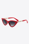 Chain Detail Cat-Eye Sunglasses — Livostyle