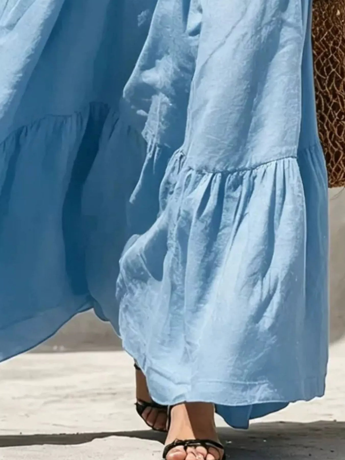 Sleeveless Tiered Smocked Maxi Dress – photo 7