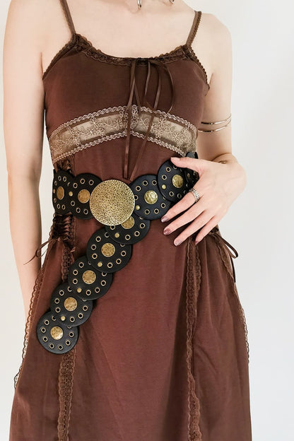 Round Shape PU Leather Belt — Livostyle