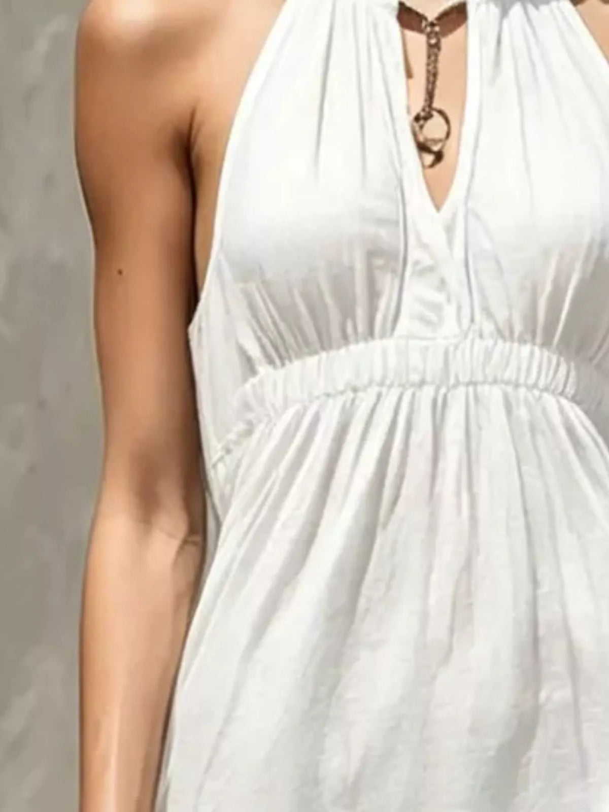 Sleeveless Tiered Smocked Maxi Dress – photo 6