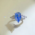 2 Carat 925 Sterling Silver Moissanite Teardrop Shape Ring — Livostyle