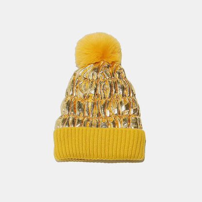 Thermal Knit Hat with Pompom — Livostyle