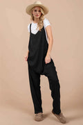 Oh V-Neck Wide Strap Overalls with Pockets — Livostyle