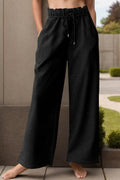 Drawstring Wide Leg Active Pants — Livostyle