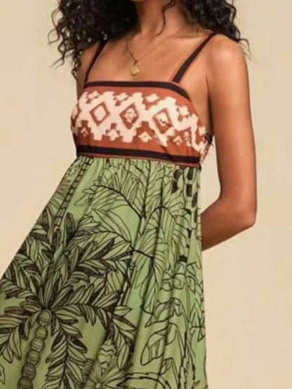 Printed Square Neck Maxi Dress in Four Colors – photo 6