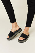 Glamorous Open Toe Rhinestone Platform Sandals for Summer Style — Livostyle