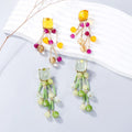 Acrylic Bead Dangle Earrings — Livostyle