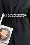 1.2" Width Acrylic Curb Chain Belt — Livostyle