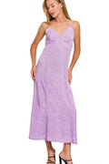Tencel Mineral Washed Maxi Dress in B LAVENDER