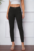 Stitch Knit High Waist Slim Fit Pants