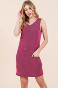 Rib Knit Tank Dress — Livostyle