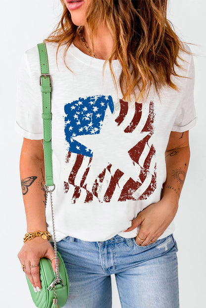 US Flag Graphic Round Neck Tee – photo 6