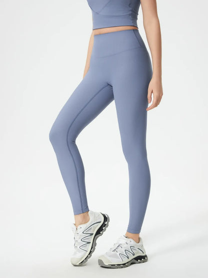 High Waist Active Leggings in Light Blue