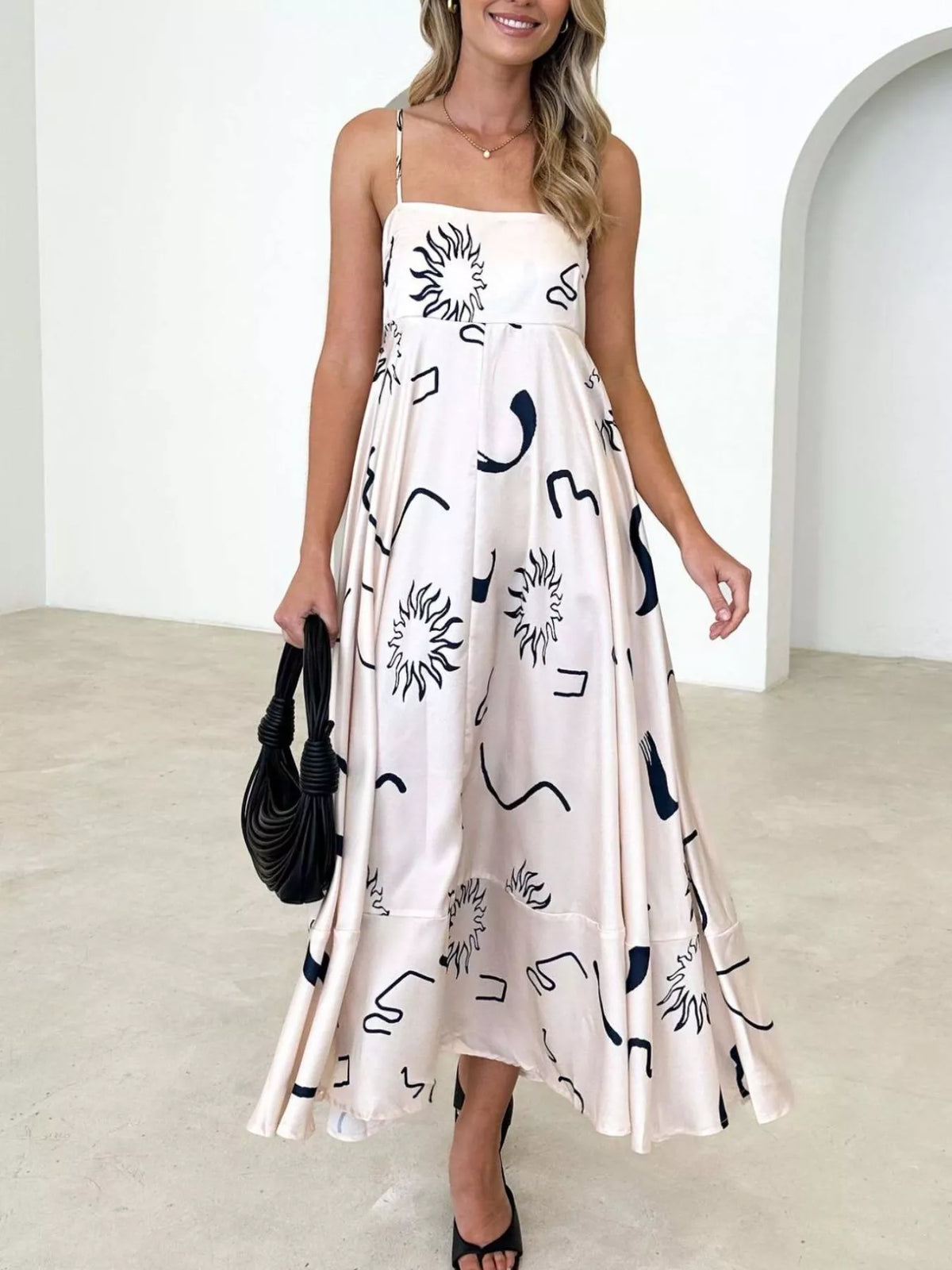 Printed Spaghetti Strap Maxi Dress – photo 10