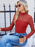 Lovelet Mock Neck Long Sleeve Top — Livostyle