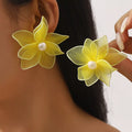 Flower Pearl Stud Earrings — Livostyle