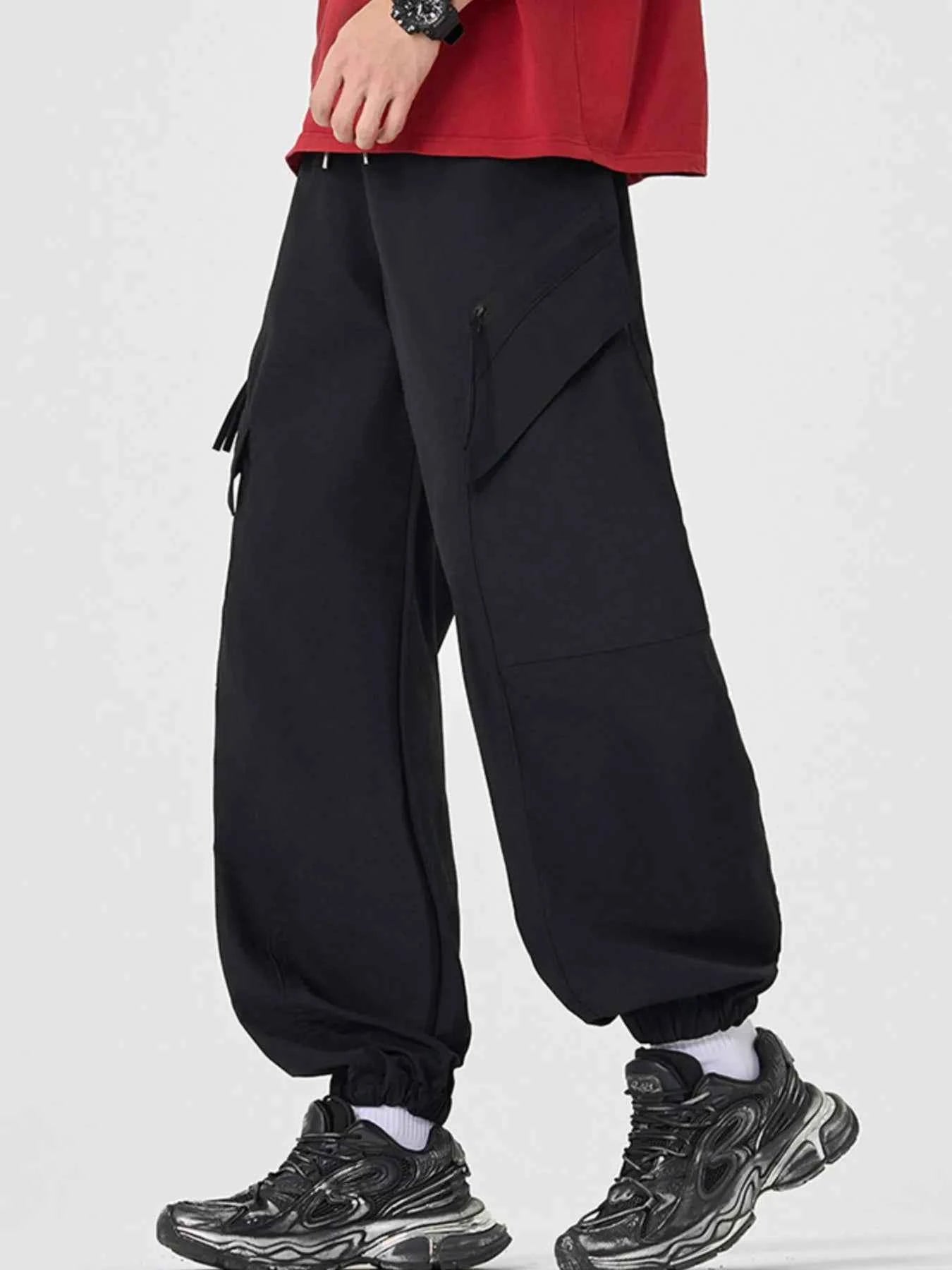Men's Plus Size Casual Cargo Pants with Multi-Pockets