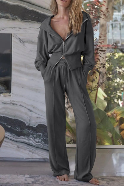 Zip-Up Hoodie and Pants Active Set — Livostyle