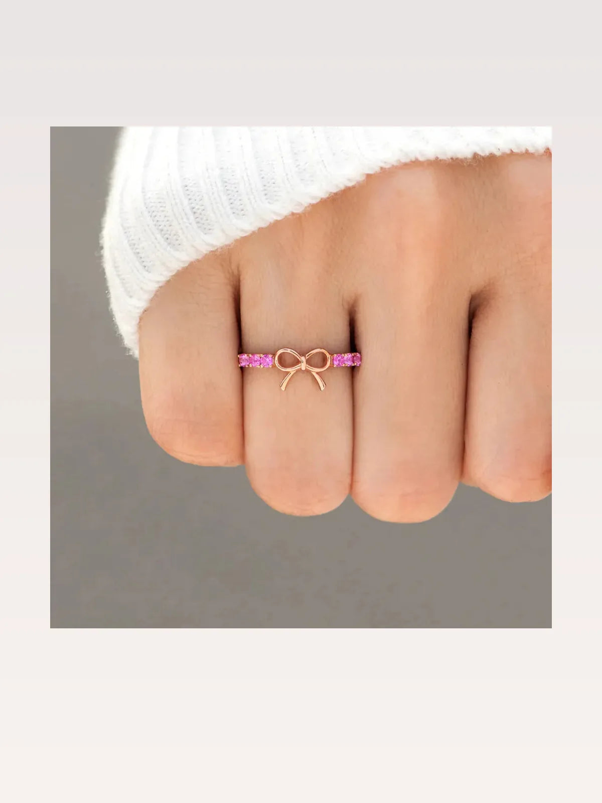 925 Sterling Silver Bow Ring — styled showcase — Livostyle