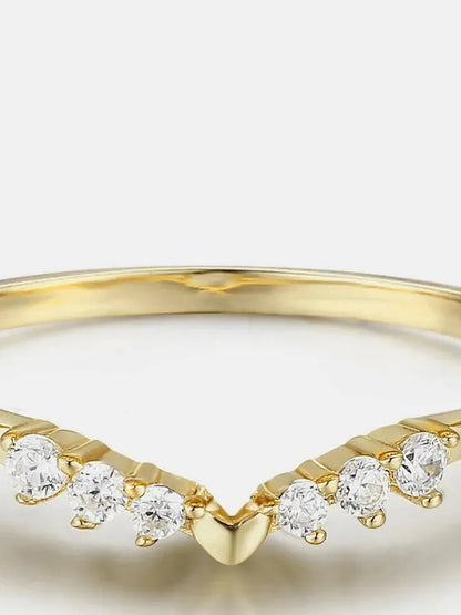 925 Sterling Silver Inland Zircon Ring — detail view — Livostyle