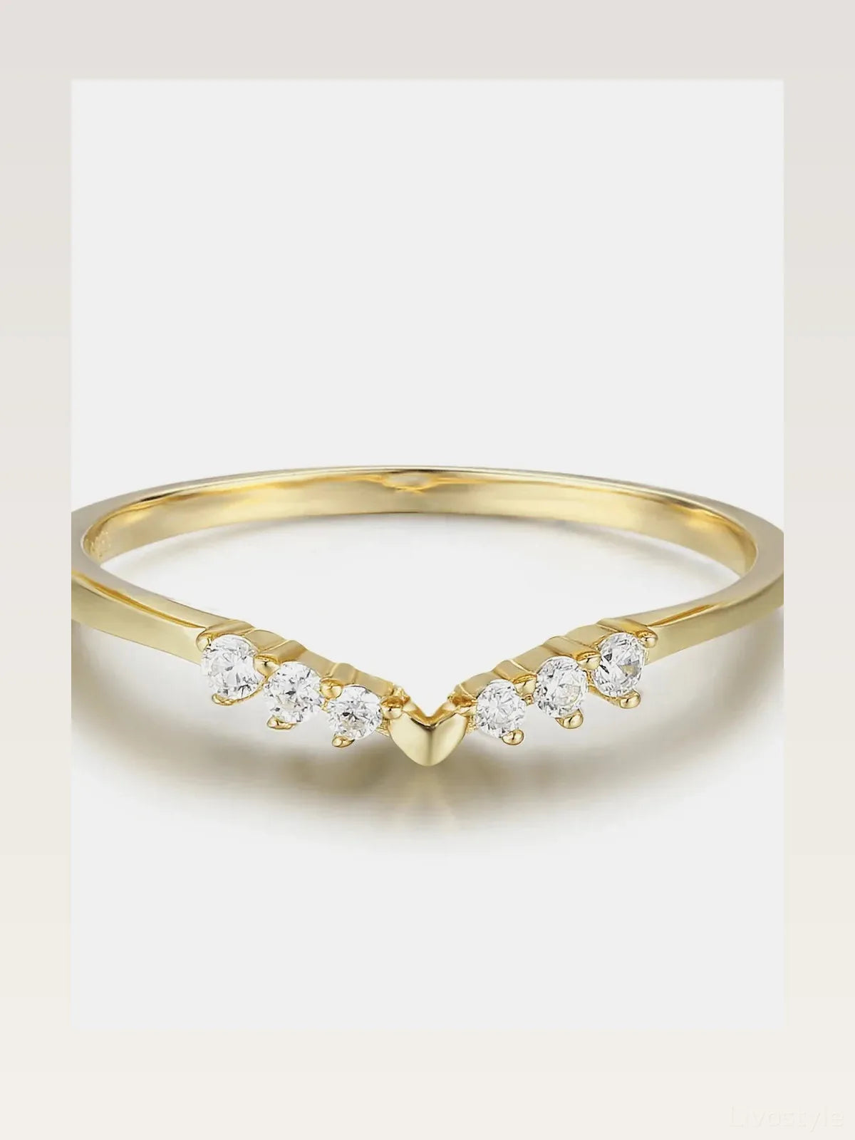 925 Sterling Silver Inland Zircon Ring — styled showcase — Livostyle