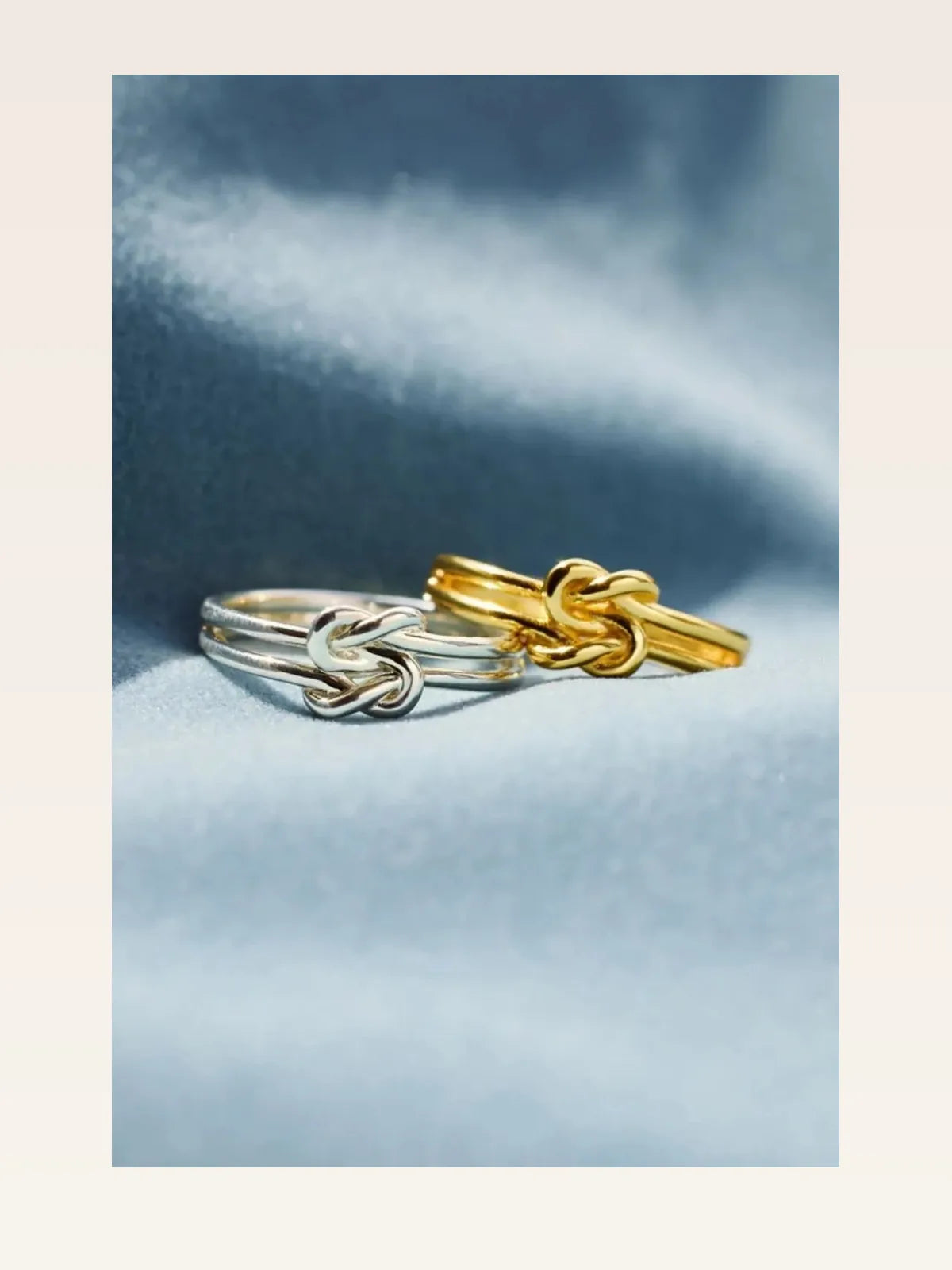 925 Sterling Silver Knotted Ring — styled showcase — Livostyle