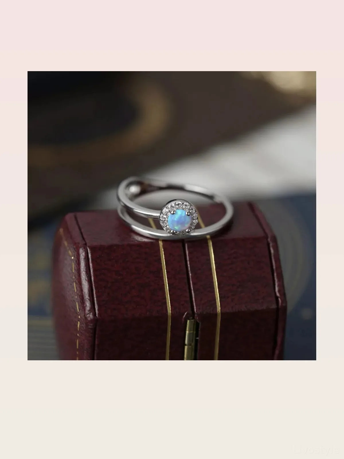 925 Sterling Silver Opal Ring — styled showcase — Livostyle