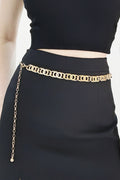 Gold and silver alloy lobster clasp belt