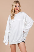 Unisex Trendy Exposed Seam Long Sleeve Sweatshirt — Livostyle