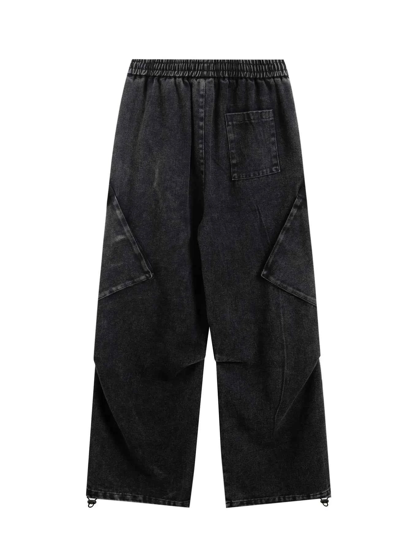 Men's Wide Leg Pants with Drawstring Waist