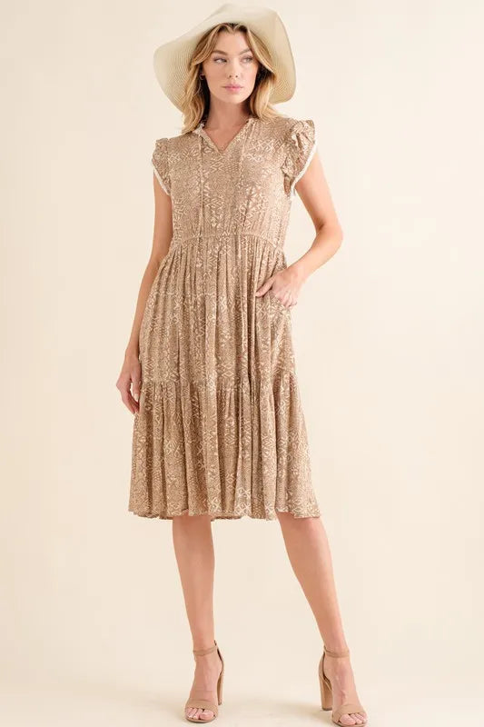 Boho Printed Tiered Maxi Dress – photo 4